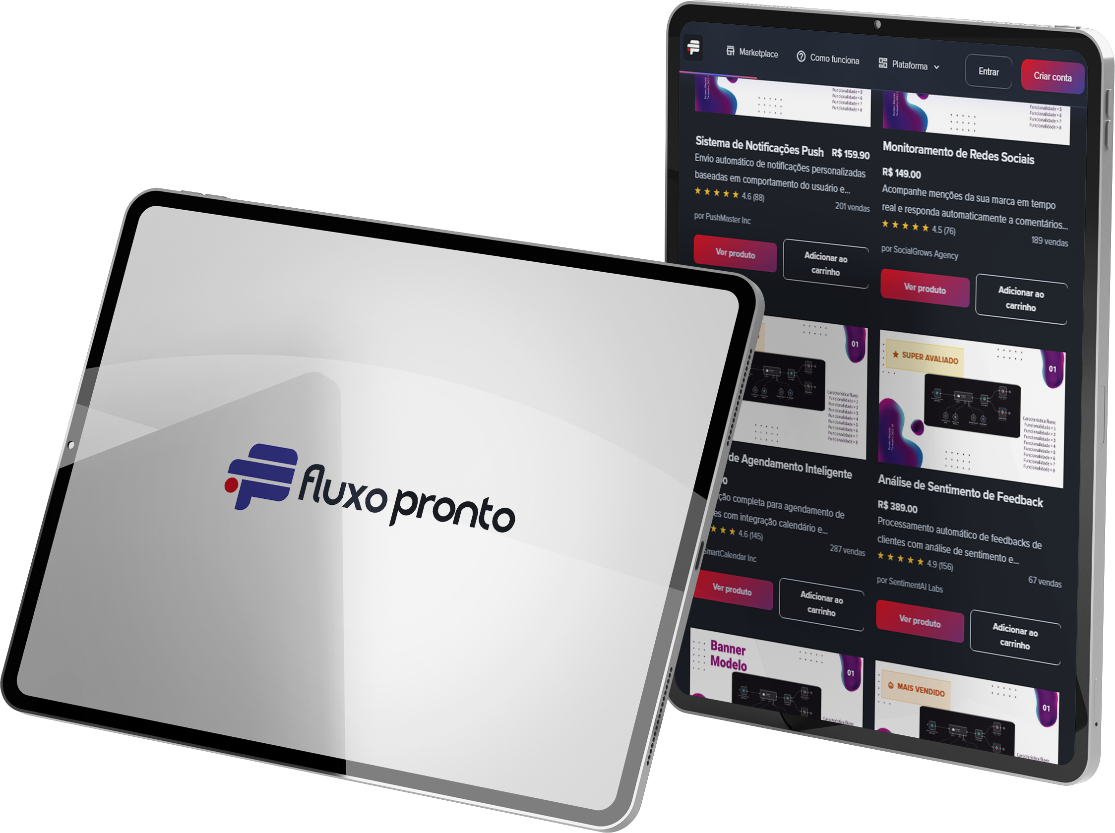 Plataforma FluxoPronto em múltiplos dispositivos